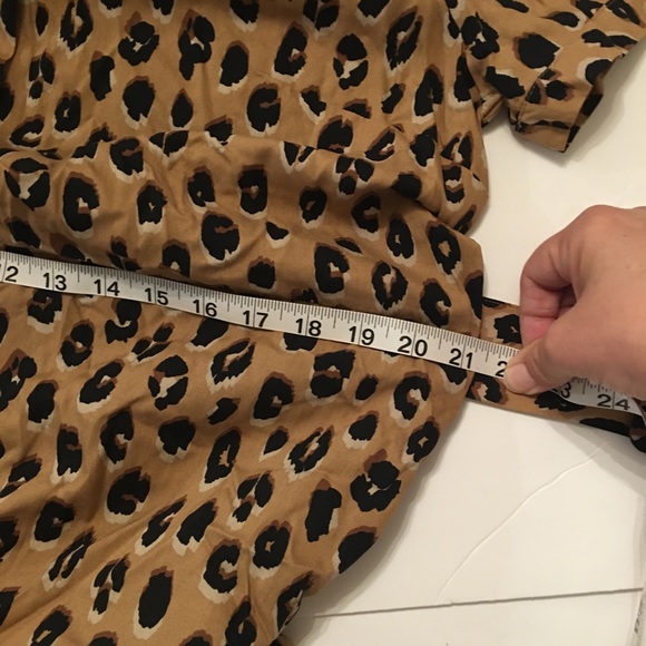 Women’s Leopard Print Button Down Belted Dress XL - Picture 7 of 8